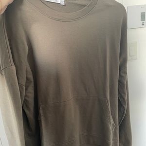 army green crewneck